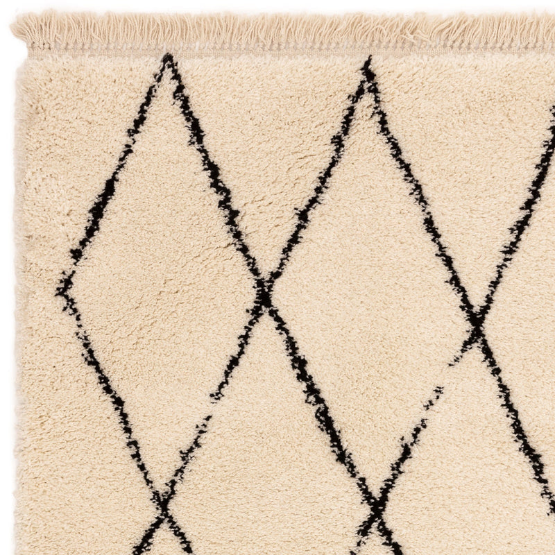 Atmacha Home & Living Rug Rocco RC08 Cream Diamond Boho Rug