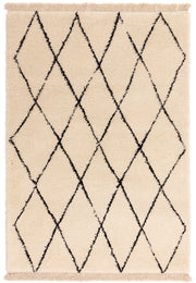 Atmacha Home & Living Rug Rocco RC08 Cream Diamond Boho Rug