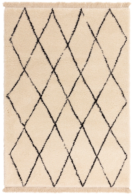 Atmacha Home & Living Rug Rocco RC08 Cream Diamond Boho Rug