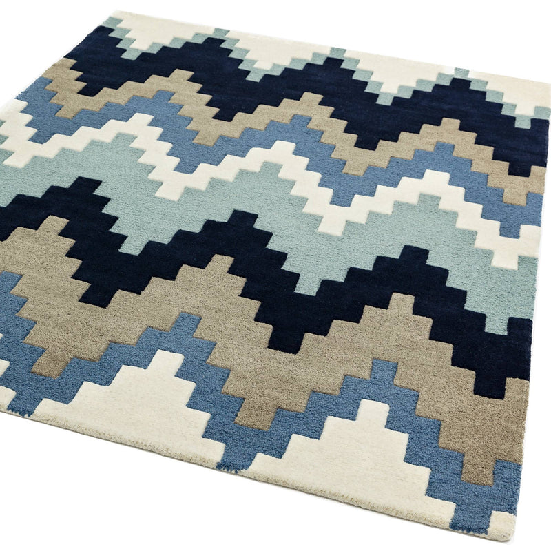 Atmacha Home & Living Rug RUNNER 70X240 Matrix MAX70 Cuzzo Blue - Multi - Modern Rug