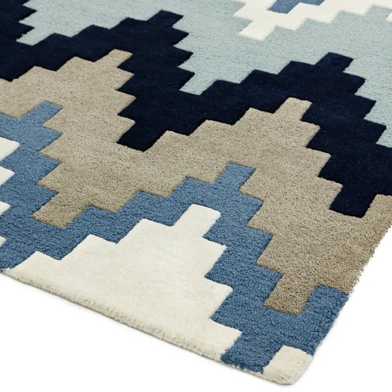 Atmacha Home & Living Rug RUNNER 70X240 Matrix MAX70 Cuzzo Blue - Multi - Modern Rug