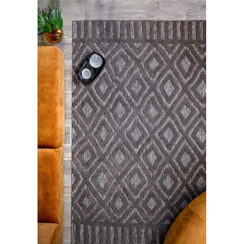 Atmacha Home & Living Rug Salta SA02 Charcoal Diamond Modern Rug
