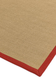 Atmacha Home & Living Rug Sisal Linen/Red - Beige/Natural Rug