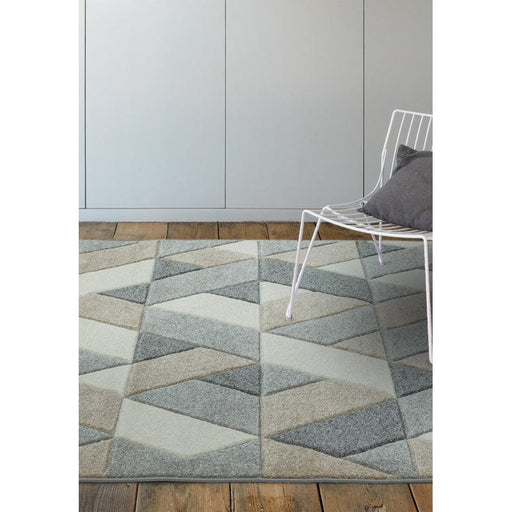 Atmacha Home & Living Rug Sketch SK01 Rhombus Grey Modern Rug