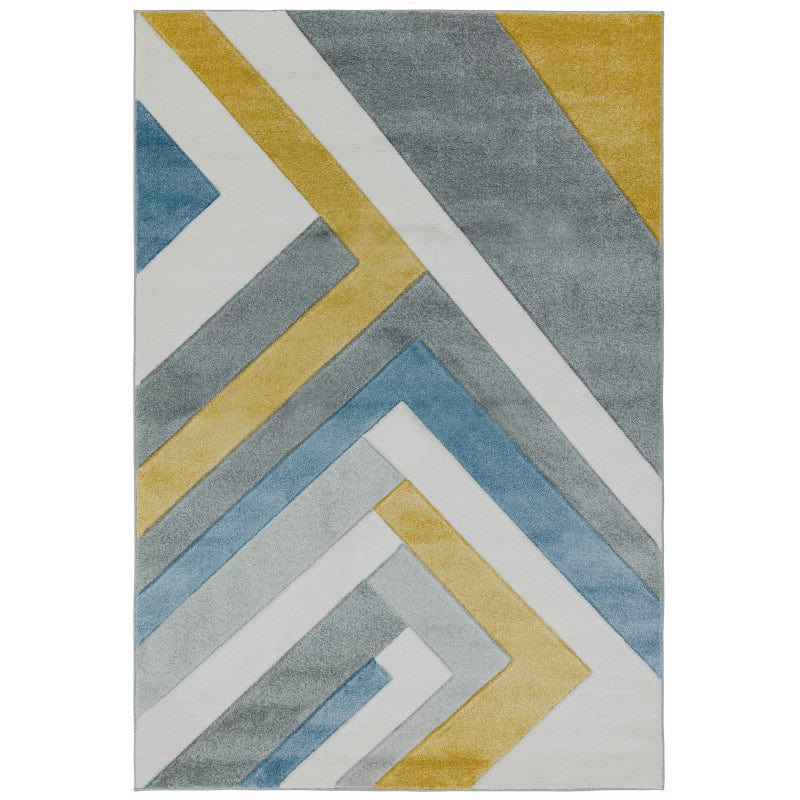 Sketch SK09 Linear Grey Multi Rug - SKET Rug — Atmacha Home And Living
