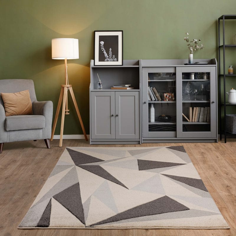 Atmacha Home & Living Rug Sketch SK21 Kaleidoscope Grey Modern Rug
