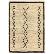 Atmacha Home & Living Rug Souk Bleach & Black - Beige/Natural - Flatweave Rug