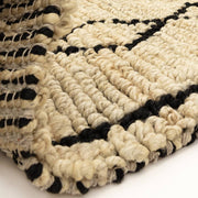 Atmacha Home & Living Rug Souk Bleach & Black - Beige/Natural - Flatweave Rug