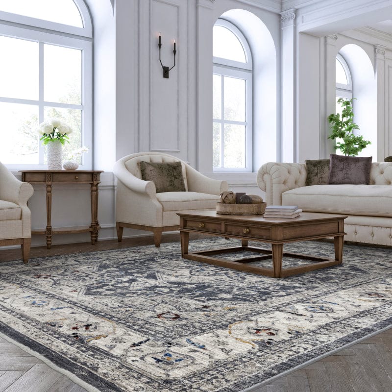 Atmacha Home & Living Rug Sovereign Charcoal Medallion Classic Rug