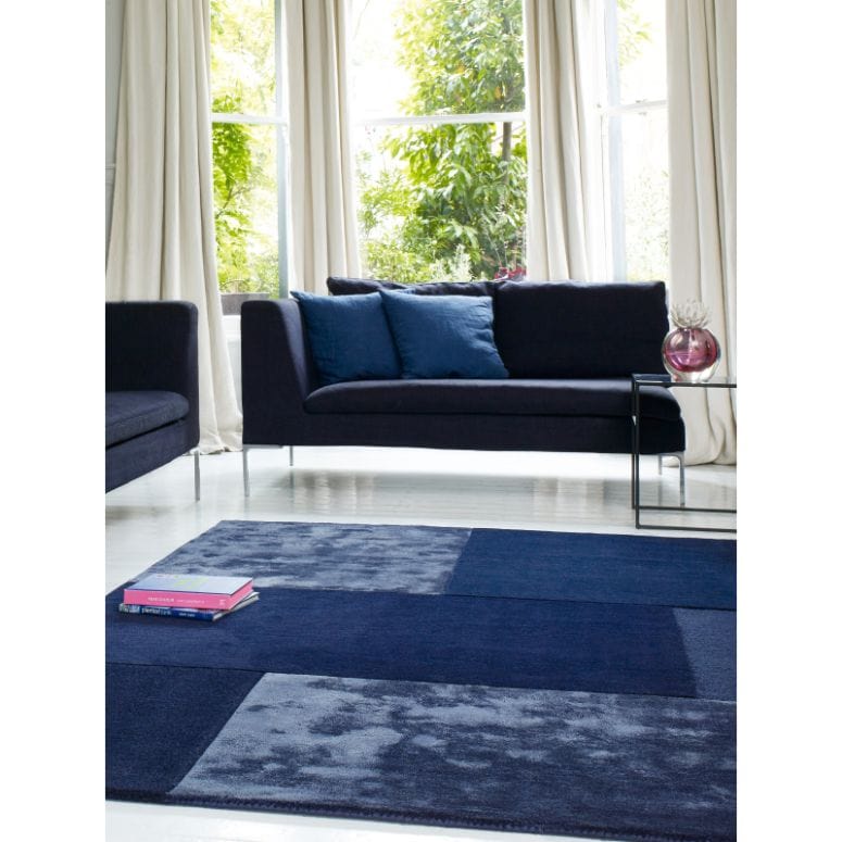 Atmacha Home & Living Rug Tate Navy Plain Rug