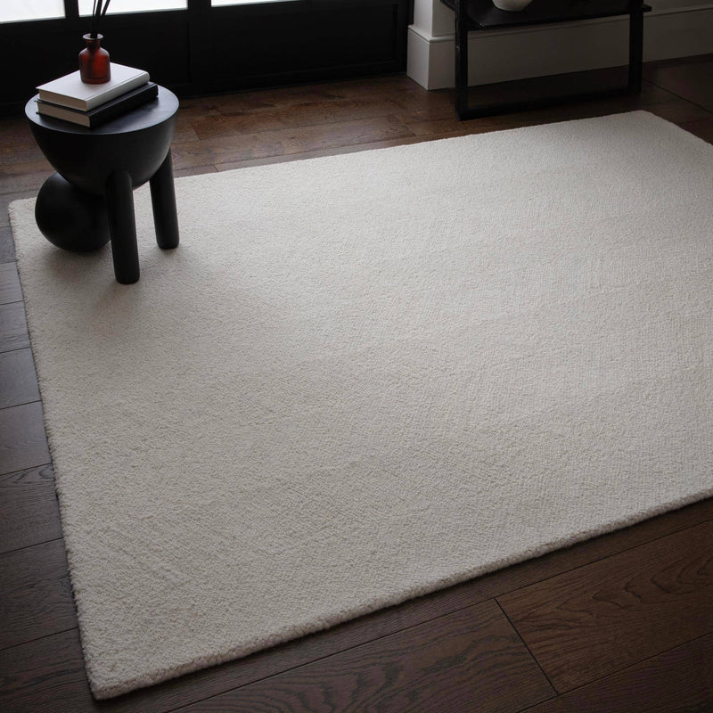 Atmacha Home & Living Rug Theodore Chevron Ivory - Cream/White - Plain Rug