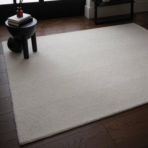 Atmacha Home & Living Rug Theodore Chevron Ivory - Cream/White - Plain Rug