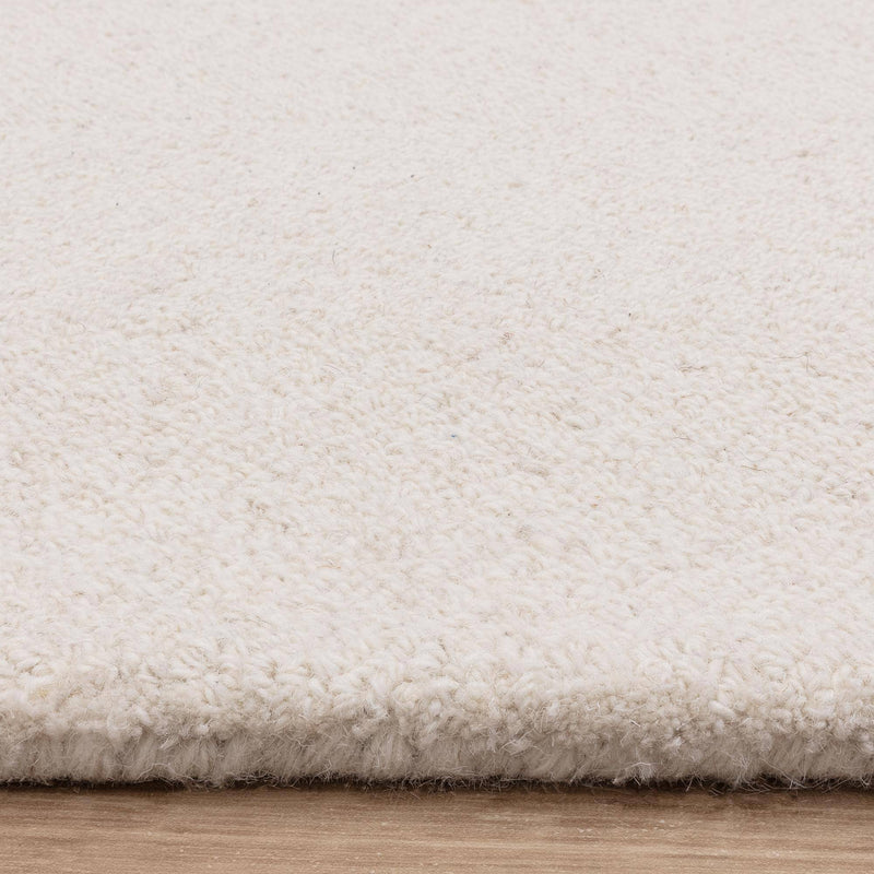 Atmacha Home & Living Rug Theodore Chevron Ivory - Cream/White - Plain Rug