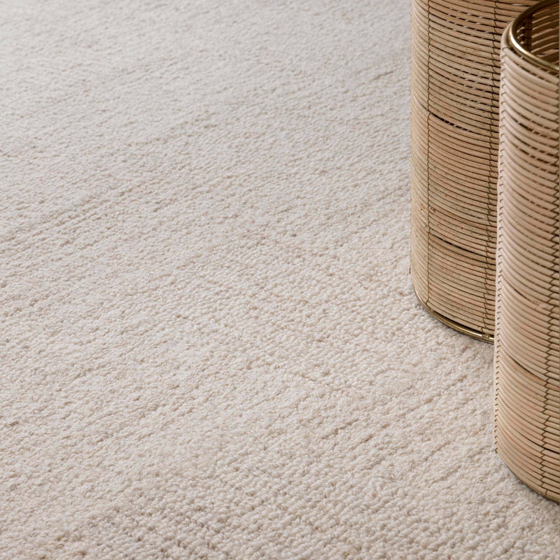 Atmacha Home & Living Rug Theodore Hatch White & Sand - Beige/Natural - Plain Rug