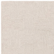 Atmacha Home & Living Rug Theodore Hatch White & Sand - Beige/Natural - Plain Rug