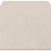 Atmacha Home & Living Rug Theodore Hatch White & Sand - Beige/Natural - Plain Rug