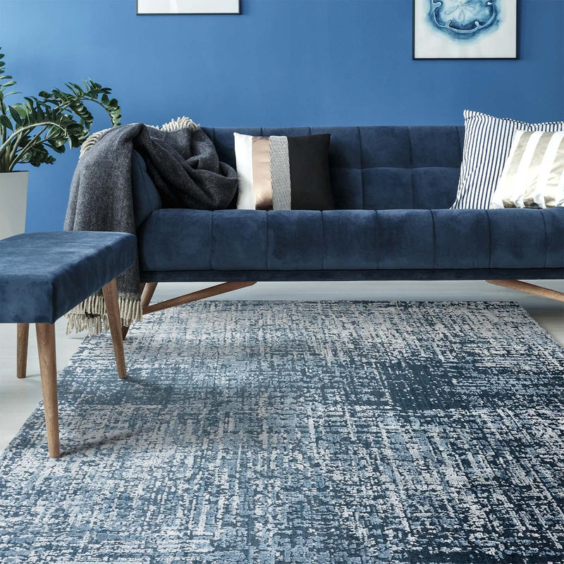 Atmacha Home & Living Rug Torino Petrol Blue Rug Abstract Rug
