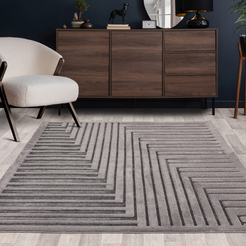 Atmacha Home & Living Rug Valley Charcoal Connection Modern Rug