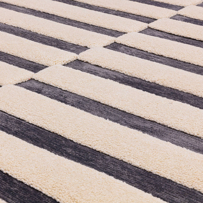 Atmacha Home & Living Rug Valley Charcoal/Ivory Build - Monochrome - Modern Rug
