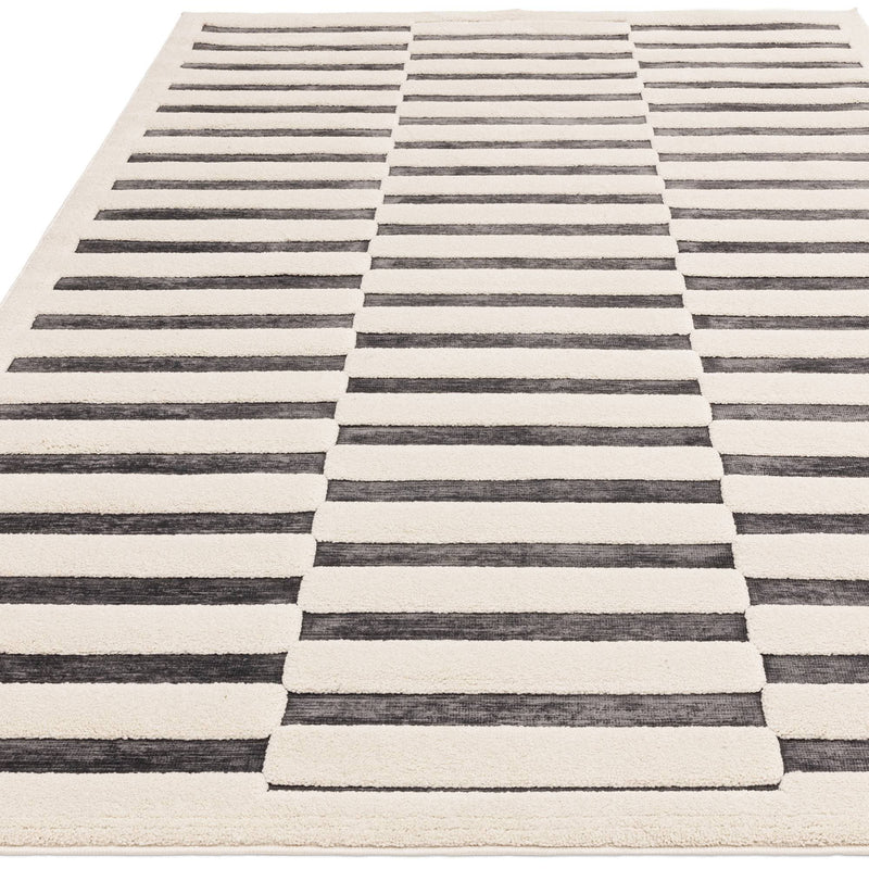 Atmacha Home & Living Rug Valley Charcoal/Ivory Build - Monochrome - Modern Rug