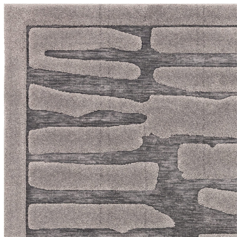 Atmacha Home & Living Rug Valley Charcoal Path Modern Rug