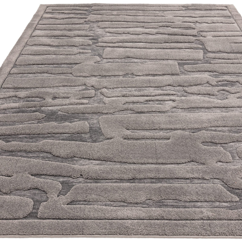 Atmacha Home & Living Rug Valley Charcoal Path Modern Rug
