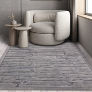 Atmacha Home & Living Rug Valley Charcoal Path Modern Rug