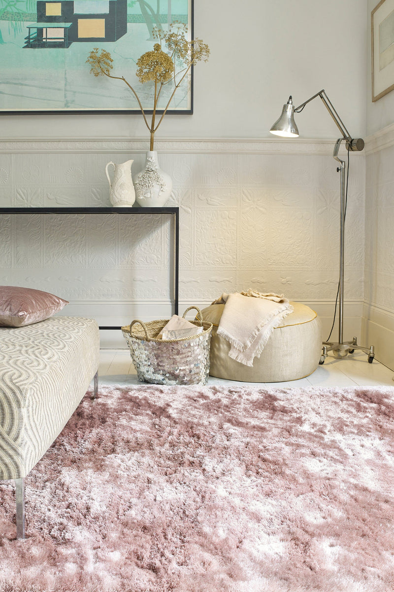 Atmacha Home & Living Rug Whisper Pink Shaggy Rug