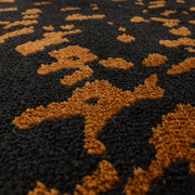 Atmacha Home & Living Rug Wilder Splash Charcoal Rug – Black & Orange Modern Rug