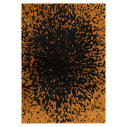 Atmacha Home & Living Rug Wilder Splash Charcoal Rug – Black & Orange Modern Rug