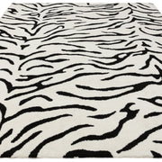 Atmacha Home & Living Rug Wilder Tiger Mono Rug – Contemporary Black & Grey Animal Print Rug