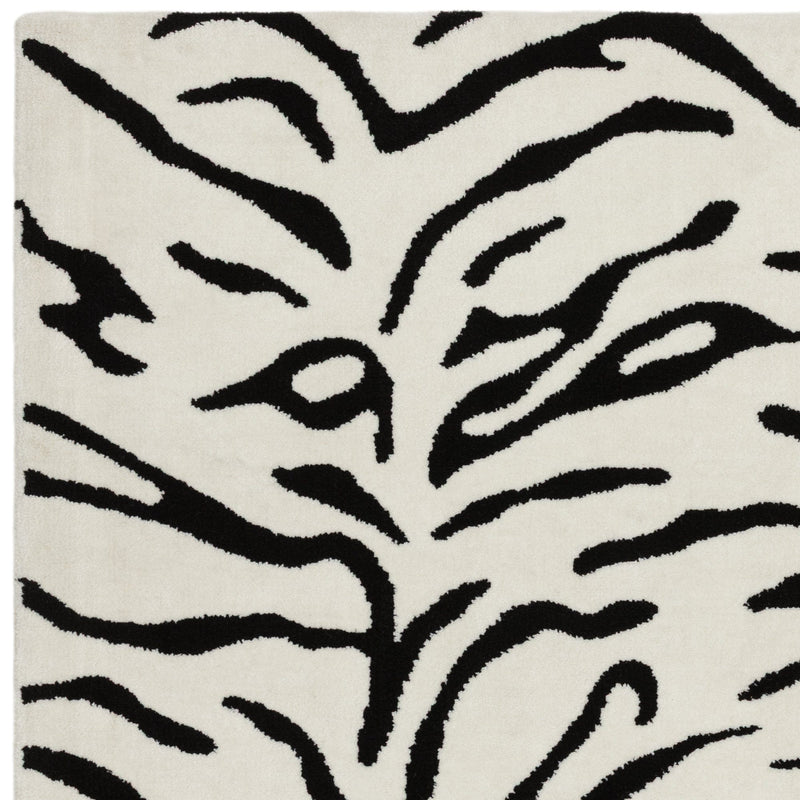 Atmacha Home & Living Rug Wilder Tiger Mono Rug – Contemporary Black & Grey Animal Print Rug