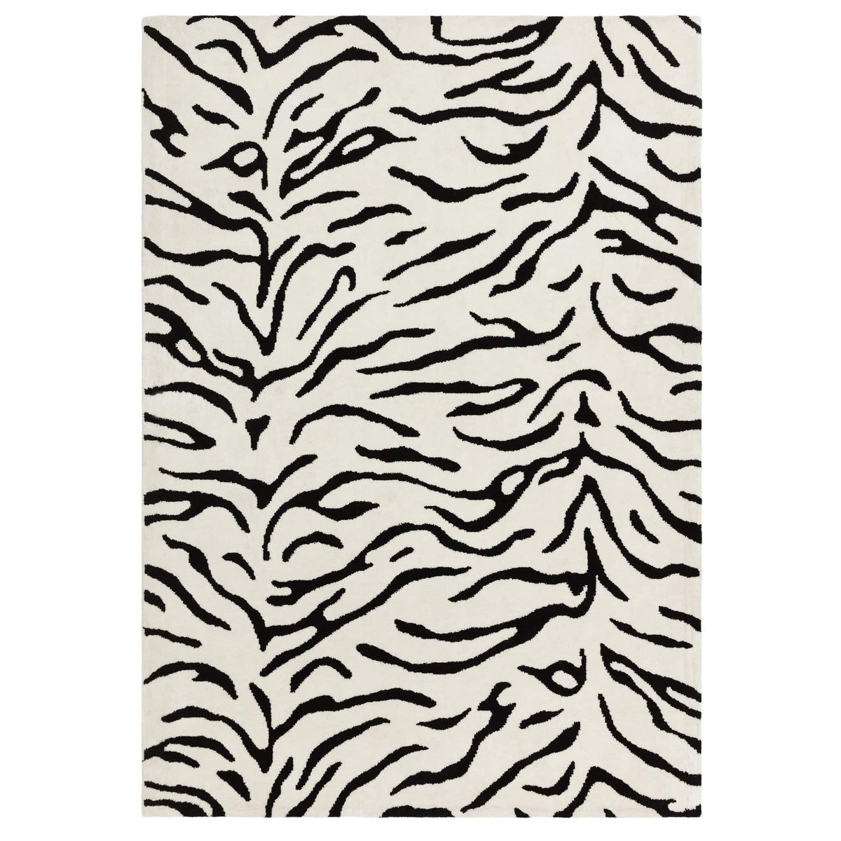 Buy Wilder Tiger Mono Rug Online UK | Modern Black & Grey Rug | Atmacha ...
