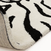 Atmacha Home & Living Rug Wilder Tiger Mono Rug – Contemporary Black & Grey Animal Print Rug