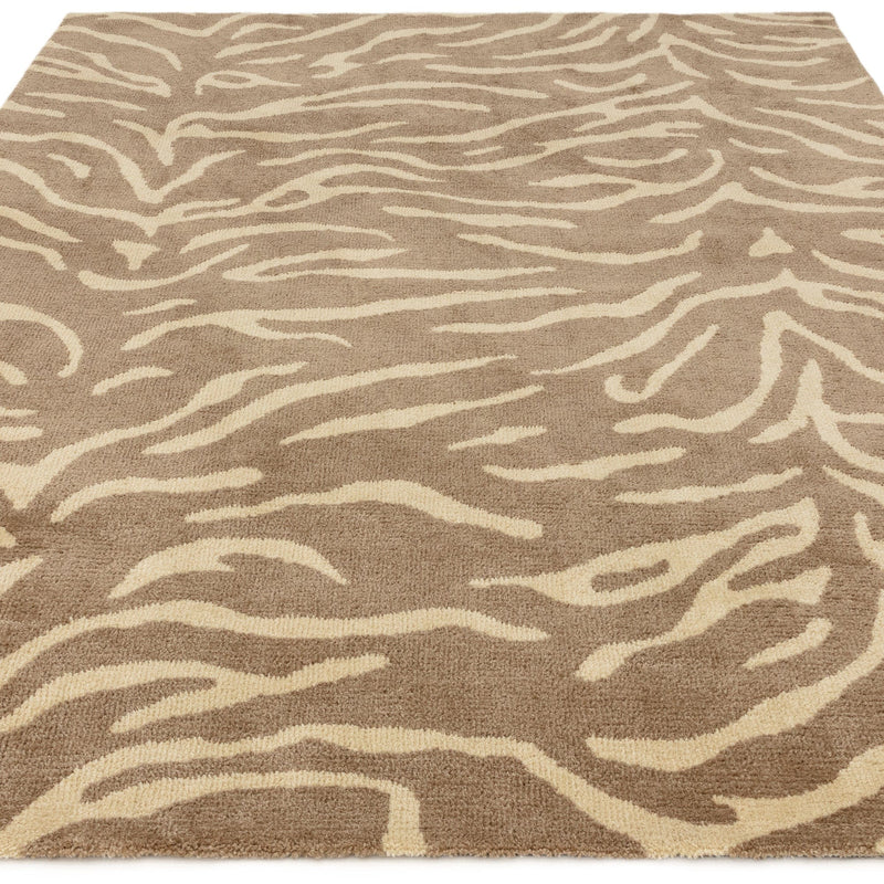 Atmacha Home & Living Rug Wilder Tiger Taupe Rug – Neutral Animal Print Rug for Modern Homes