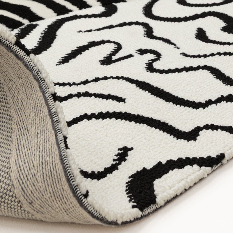 Atmacha Home & Living Rug Wilder Zebra Mono Rug – Black & White Modern Animal Print Rug