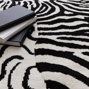 Atmacha Home & Living Rug Wilder Zebra Mono Rug – Black & White Modern Animal Print Rug