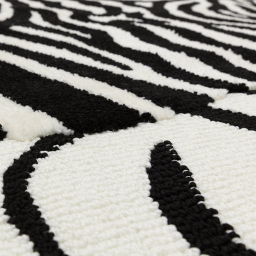 Atmacha Home & Living Rug Wilder Zebra Mono Rug – Black & White Modern Animal Print Rug