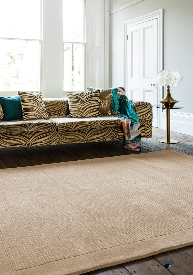 Atmacha Home & Living Rug York Beige Plain Rug
