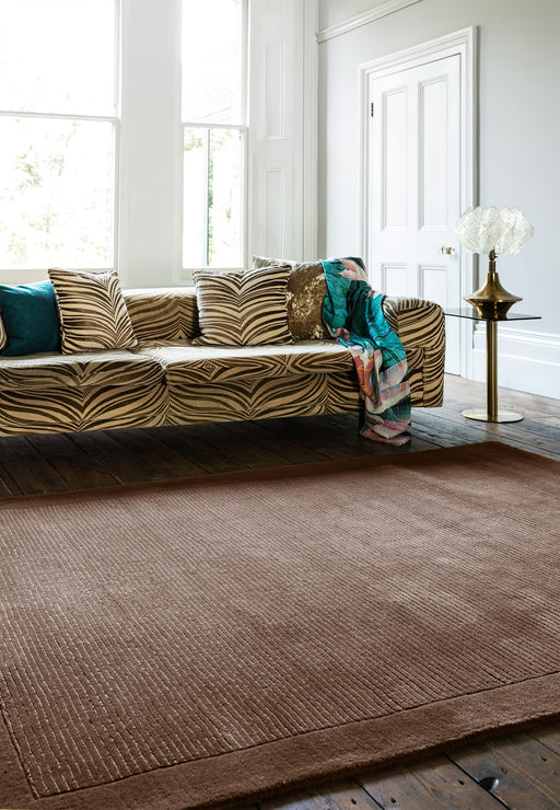 Atmacha Home & Living Rug York Chocolate Plain Rug