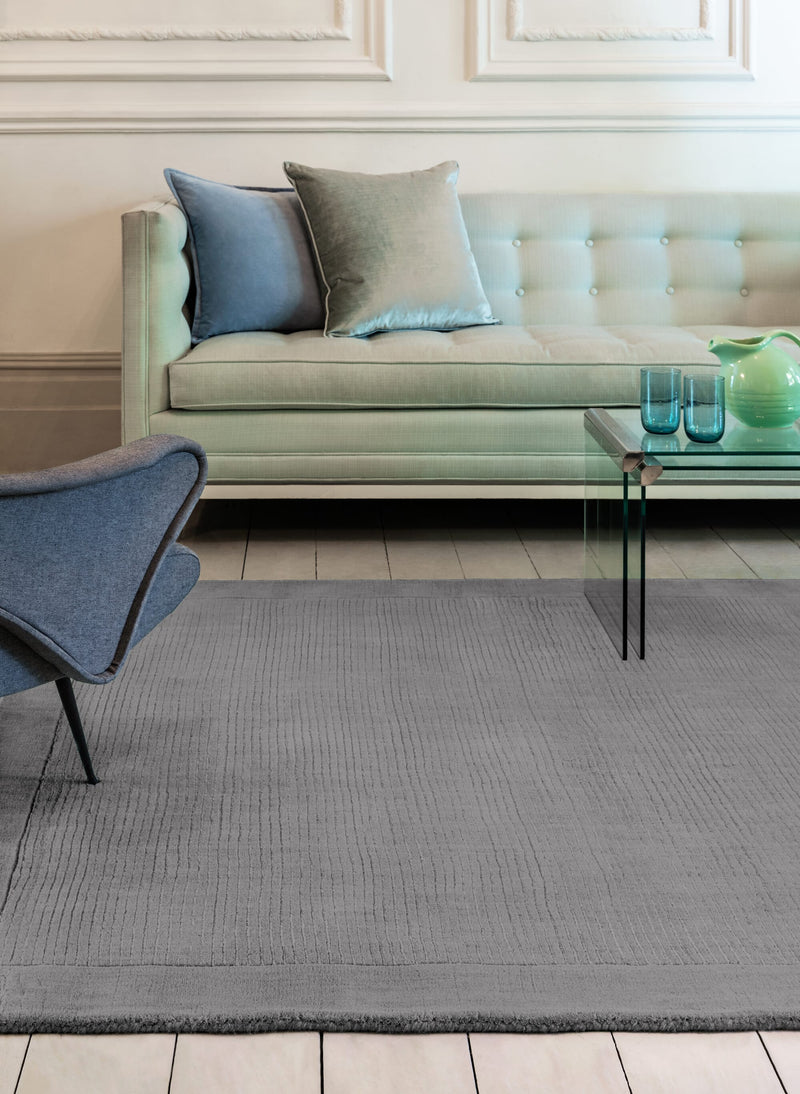 Atmacha Home & Living Rug York Grey Plain Rug