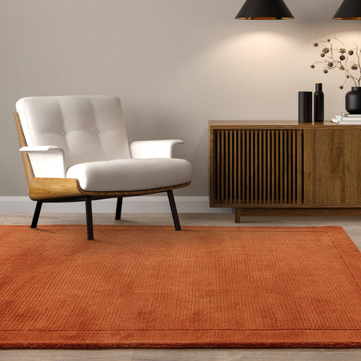 Atmacha Home & Living Rug York Terracotta - Orange - Plain Rug