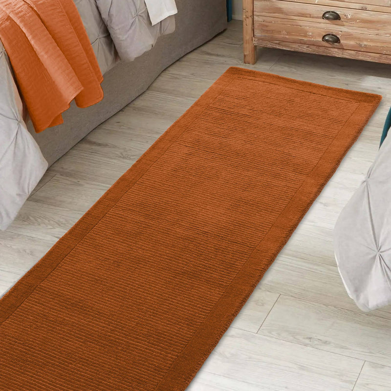 Atmacha Home & Living Rug York Terracotta - Orange - Plain Rug