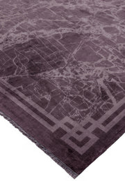 Atmacha Home & Living Rug Zehraya ZE01 Purple Border Abstract Rug