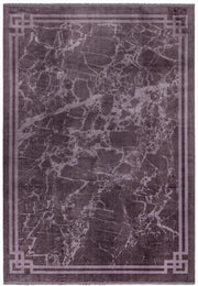 Atmacha Home & Living Rug Zehraya ZE01 Purple Border Abstract Rug