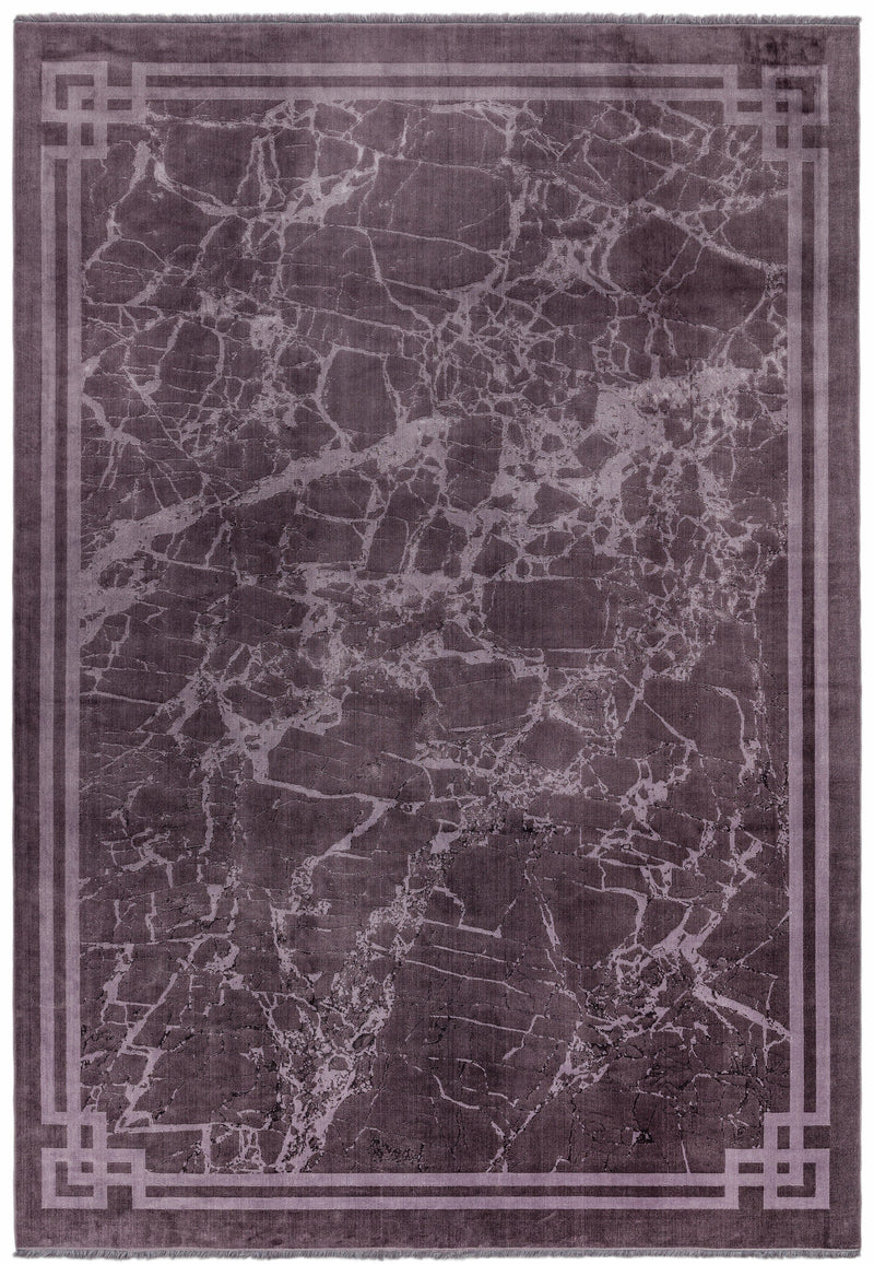 Atmacha Home & Living Rug Zehraya ZE01 Purple Border Abstract Rug