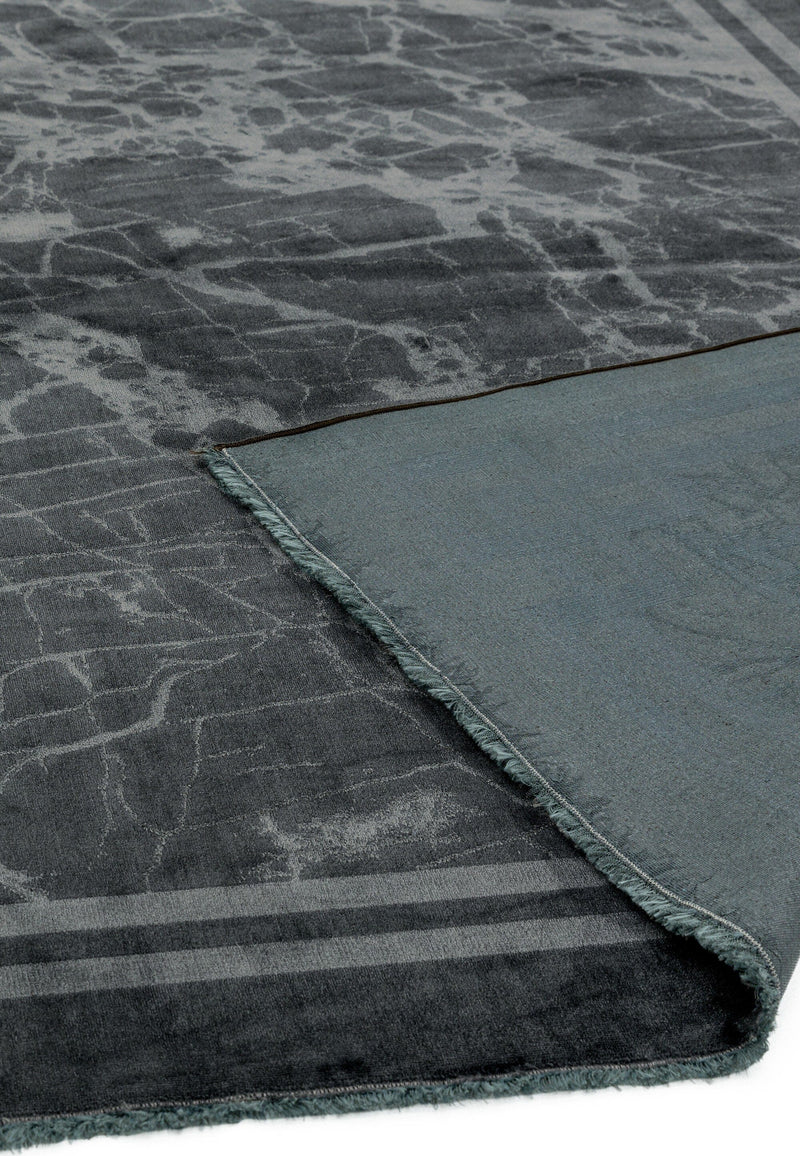 Atmacha Home & Living Rug Zehraya ZE03 Grey Border Abstract Rug