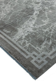 Atmacha Home & Living Rug Zehraya ZE04 Silver Border Abstract Rug