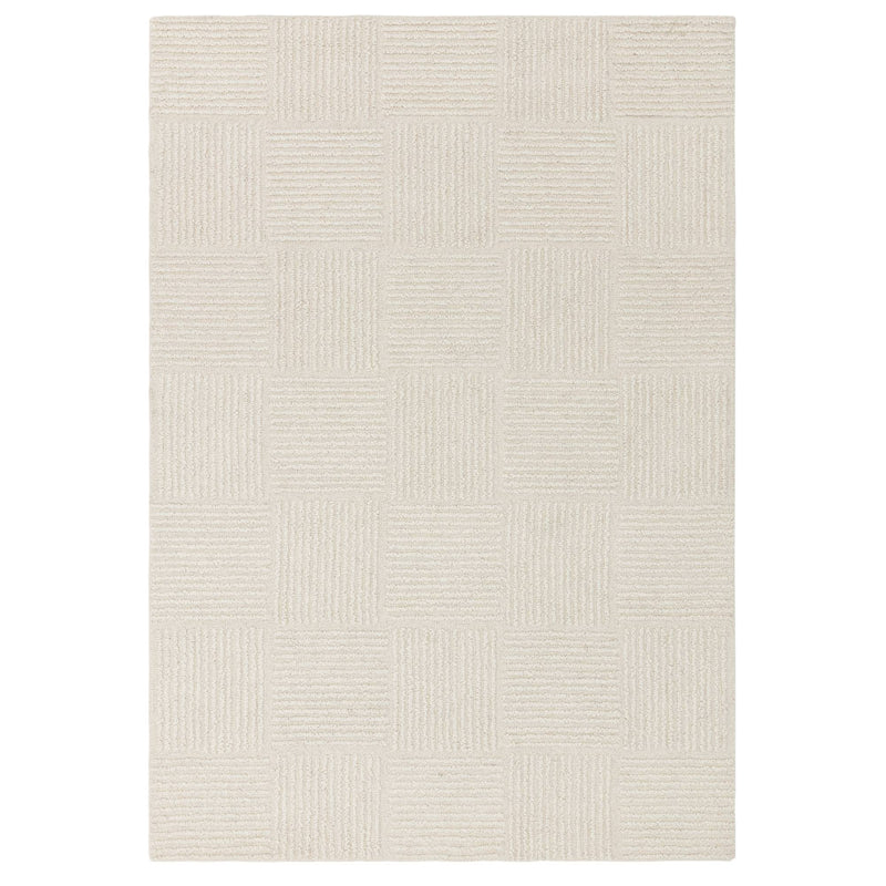 Atmacha Home & Living Rug Zennith Grid - Cream/White - Boho Rug
