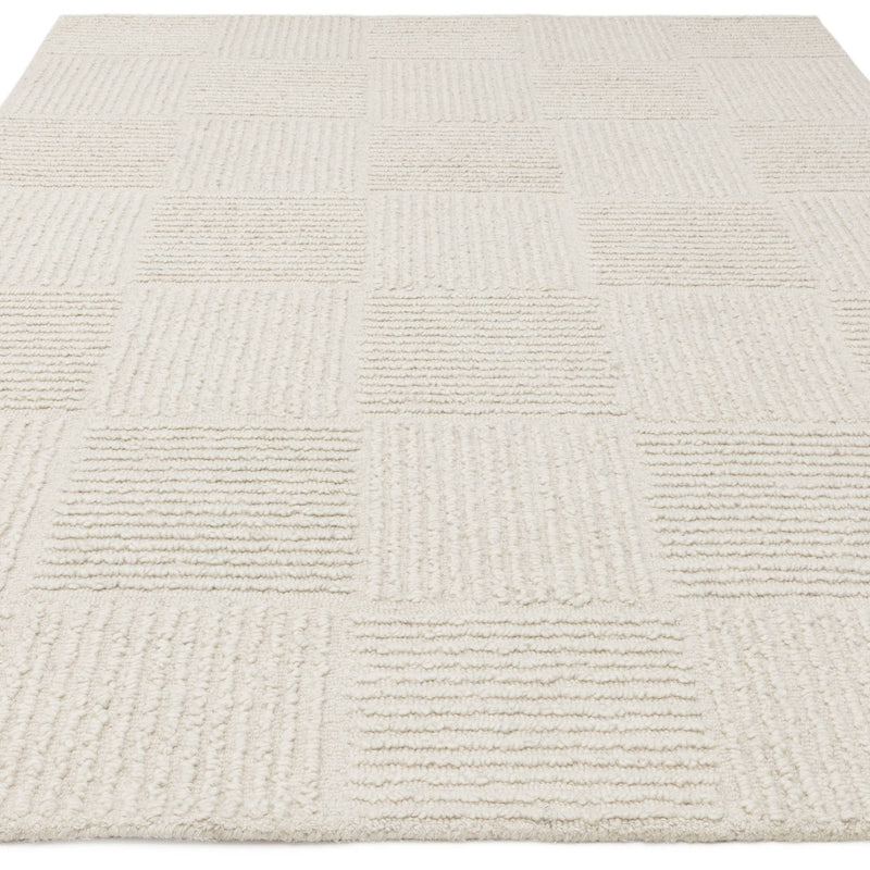 Atmacha Home & Living Rug Zennith Grid - Cream/White - Boho Rug